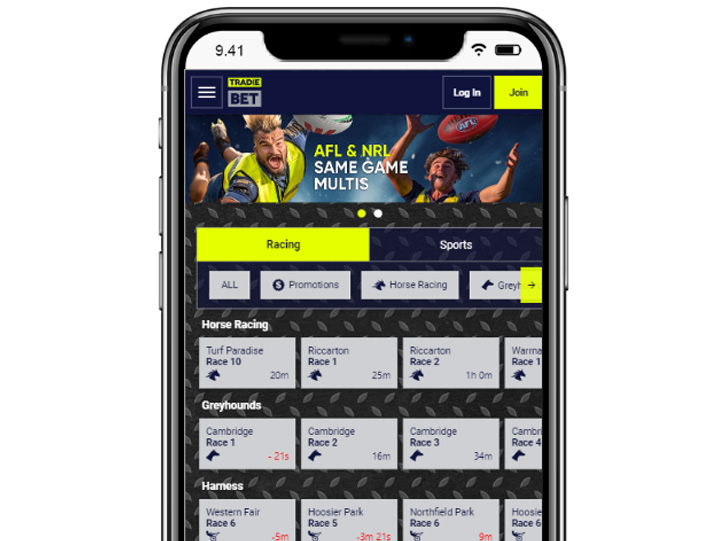 TradieBET betting site